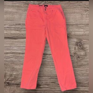 Charter Club Women's Size 16 Lexington Straight Leg Jeans Mid-Rise Bright Pink